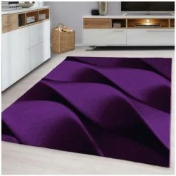 Tapis BOBOCHIC - Tapis Poils Courts NERMA Motif Graphique 80x300 Lilas - Lilas -BOBOCHIC Soldes 2022 29094032 2
