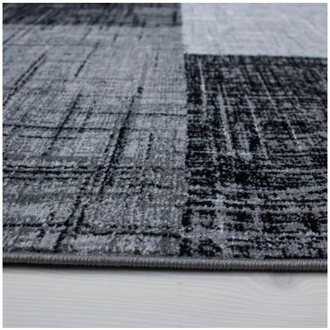 Tapis BOBOCHIC - Tapis Poils Courts TINA Motif Graphique 120x170 Noir - Noir 5 Tapis BOBOCHIC - Tapis Poils Courts TINA Motif Graphique 120x170 Noir - Noir â Image 3