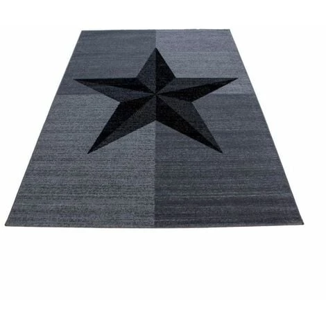 Tapis BOBOCHIC - Tapis Poils Courts STRKI Motif étoile 80x150 Gris - Gris 3 Tapis BOBOCHIC - Tapis Poils Courts STRKI Motif étoile 80x150 Gris - Gris
