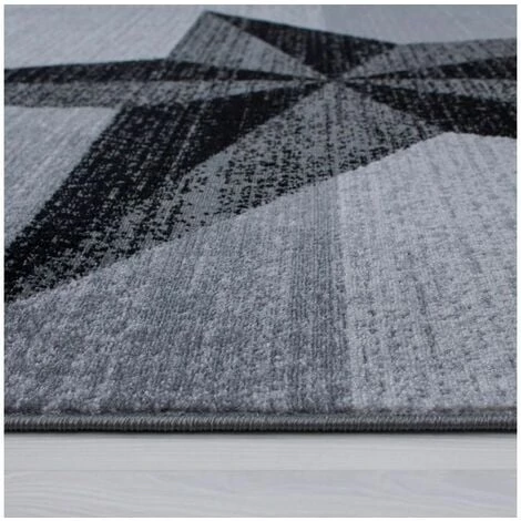 Tapis BOBOCHIC - Tapis Poils Courts STRKI Motif étoile 80x150 Gris - Gris 5 Tapis BOBOCHIC - Tapis Poils Courts STRKI Motif étoile 80x150 Gris - Gris – Image 3