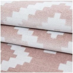 Tapis BOBOCHIC - Tapis Poils Courts REMA Motif Graphique 80x150 Rose - Rose -BOBOCHIC Soldes 2022 29094141 5