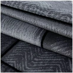 Tapis BOBOCHIC - Tapis Poils Courts FELMIO Motif Graphique 80x150 Noir - Noir -BOBOCHIC Soldes 2022 29094151 5