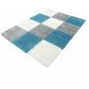 Tapis BOBOCHIC - Tapis Shaggy ANITA Motif Graphique 60x110 Bleu - Bleu -BOBOCHIC Soldes 2022 29296902 1