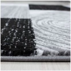 Tapis BOBOCHIC - Tapis Poils Courts MILANO Motif Graphique 80x150 Noir - Noir -BOBOCHIC Soldes 2022 29442206 3