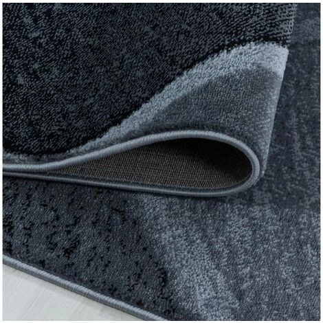 Tapis BOBOCHIC - Tapis Poils Courts KRISTEN Motif Graphique 120x170 Noir - Noir 6 Tapis BOBOCHIC - Tapis Poils Courts KRISTEN Motif Graphique 120x170 Noir - Noir – Image 4