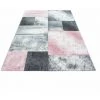 Tapis BOBOCHIC - Tapis Poils Courts KARLO Motif Graphique 120x170 Rose - Rose -BOBOCHIC Soldes 2022 30042962 1