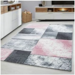 Tapis BOBOCHIC - Tapis Poils Courts KARLO Motif Graphique 120x170 Rose - Rose 8 Tapis BOBOCHIC - Tapis Poils Courts KARLO Motif Graphique 120x170 Rose - Rose -BOBOCHIC Soldes 2022 30042962 2