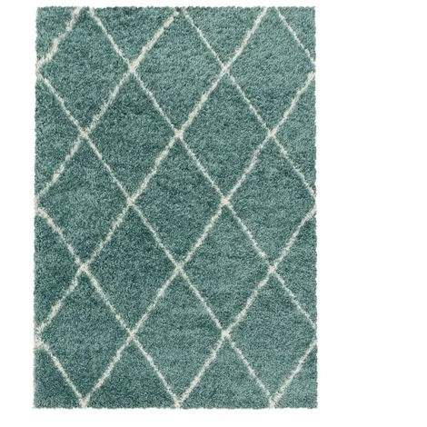 Tapis BOBOCHIC - Tapis Shaggy LANA Motif Berbère 60x110 Bleu - Bleu 3 Tapis BOBOCHIC - Tapis Shaggy LANA Motif Berbère 60x110 Bleu - Bleu