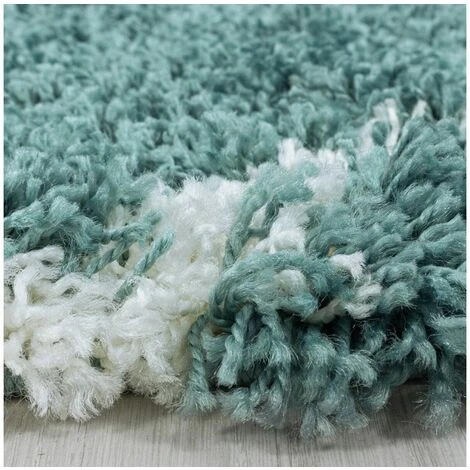 Tapis BOBOCHIC - Tapis Shaggy LANA Motif Berbère 60x110 Bleu - Bleu 7 Tapis BOBOCHIC - Tapis Shaggy LANA Motif Berbère 60x110 Bleu - Bleu – Image 5