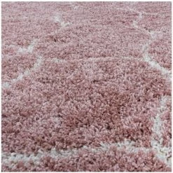 Tapis BOBOCHIC - Tapis Shaggy SAFI Motif Berbère 60x110 Rose Poudré - Rose Poudré -BOBOCHIC Soldes 2022 30115511 3