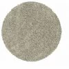 Tapis BOBOCHIC - Tapis Shaggy Rond TAZA Uni 80x80 Crème - Crème