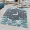 Tapis Enfant BOBOCHIC - Tapis Enfant Shaggy CUTY Imprimé 80x150 Bleu - Bleu -BOBOCHIC Soldes 2022 30115818 1