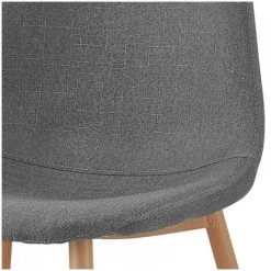 Chaise Et Fauteuil De Table BOBOCHIC - Lot De 2 Chaises De Table APLO Tissu Gris - Gris -BOBOCHIC Soldes 2022 30358941 4