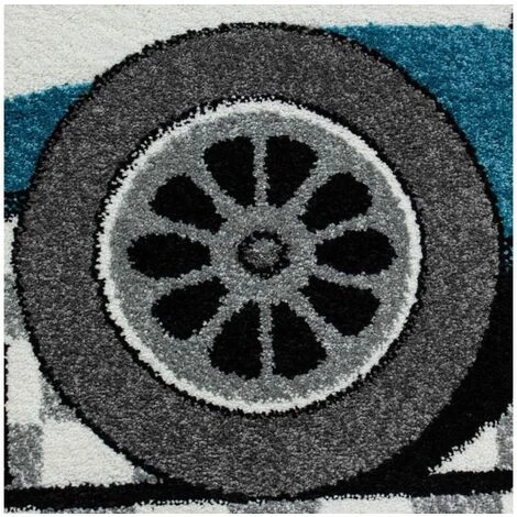 Tapis Enfant BOBOCHIC - Tapis Enfant Shaggy VOITURE Imprimé 80x150 Bleu - Bleu 7 Tapis Enfant BOBOCHIC - Tapis Enfant Shaggy VOITURE Imprimé 80x150 Bleu - Bleu – Image 5