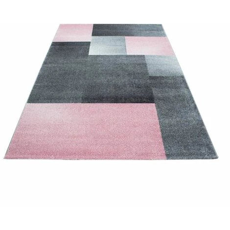 Tapis BOBOCHIC - Tapis Poils Courts LUCIE Motif Graphique 80x150 Rose - Rose 3 Tapis BOBOCHIC - Tapis Poils Courts LUCIE Motif Graphique 80x150 Rose - Rose