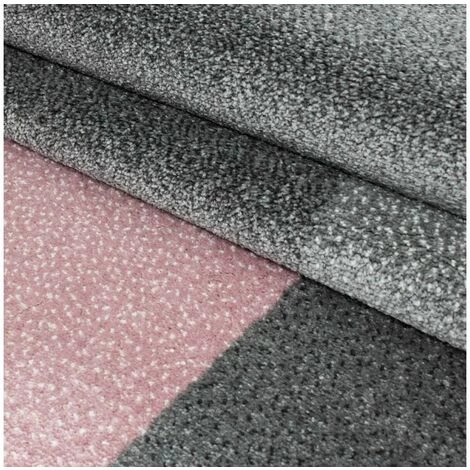 Tapis BOBOCHIC - Tapis Poils Courts LUCIE Motif Graphique 80x150 Rose - Rose 7 Tapis BOBOCHIC - Tapis Poils Courts LUCIE Motif Graphique 80x150 Rose - Rose – Image 5