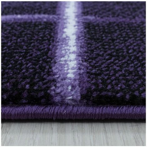 Tapis BOBOCHIC - Tapis Poils Courts CHYPRE Motif Graphique 80x150 Lilas - Lilas 5 Tapis BOBOCHIC - Tapis Poils Courts CHYPRE Motif Graphique 80x150 Lilas - Lilas – Image 3