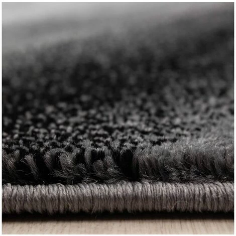 Tapis BOBOCHIC - Tapis Poils Courts SOHO Motif Graphique 80x150 Noir - Noir 5 Tapis BOBOCHIC - Tapis Poils Courts SOHO Motif Graphique 80x150 Noir - Noir – Image 3