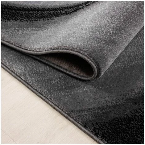 Tapis BOBOCHIC - Tapis Poils Courts SOHO Motif Graphique 80x150 Noir - Noir 6 Tapis BOBOCHIC - Tapis Poils Courts SOHO Motif Graphique 80x150 Noir - Noir – Image 4