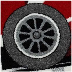 Tapis Enfant BOBOCHIC - Tapis Enfant Shaggy VOITURE Imprimé 120x170 Rouge - Rouge -BOBOCHIC Soldes 2022 30863649 5