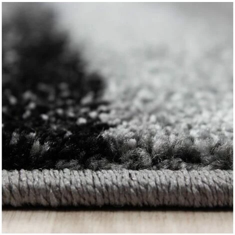 Tapis BOBOCHIC - Tapis Poils Courts LUCIE Motif Graphique 80x150 Noir - Noir 5 Tapis BOBOCHIC - Tapis Poils Courts LUCIE Motif Graphique 80x150 Noir - Noir â Image 3