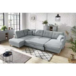 Bobochic Sweden - Canapé D'angle Panoramique - Convertible Avec Coffre - 7 Places - Gauche Couleur - Gris Clair - Gris Clair 9 Bobochic Sweden - Canapé D'angle Panoramique - Convertible Avec Coffre - 7 Places - Gauche Couleur - Gris Clair - Gris Clair -BOBOCHIC Soldes 2022 31536263 3