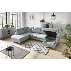 Bobochic Sweden - Canapé D'angle Panoramique - Convertible Avec Coffre - 7 Places - Gauche Couleur - Gris Clair - Gris Clair 10 Bobochic Sweden - Canapé D'angle Panoramique - Convertible Avec Coffre - 7 Places - Gauche Couleur - Gris Clair - Gris Clair -BOBOCHIC Soldes 2022 31536263 4