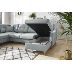 Bobochic Sweden - Canapé D'angle Panoramique - Convertible Avec Coffre - 7 Places - Gauche Couleur - Gris Clair - Gris Clair 11 Bobochic Sweden - Canapé D'angle Panoramique - Convertible Avec Coffre - 7 Places - Gauche Couleur - Gris Clair - Gris Clair -BOBOCHIC Soldes 2022 31536263 5