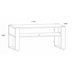 Tables Basses BOBOCHIC - Table Basse NUKA Bois Et Noir - Marron -BOBOCHIC Soldes 2022 32389070 4