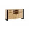 Buffets BOBOCHIC - Buffet 2 Portes 155 Cm NUKA Bois Et Noir - Bois -BOBOCHIC Soldes 2022 32389081 1