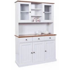 Buffets BOBOCHIC - Vaisselier Bois Massif WINTERLAND Blanc Et Bois - Blanc 11 Buffets BOBOCHIC - Vaisselier Bois Massif WINTERLAND Blanc Et Bois - Blanc -BOBOCHIC Soldes 2022 32389084 5