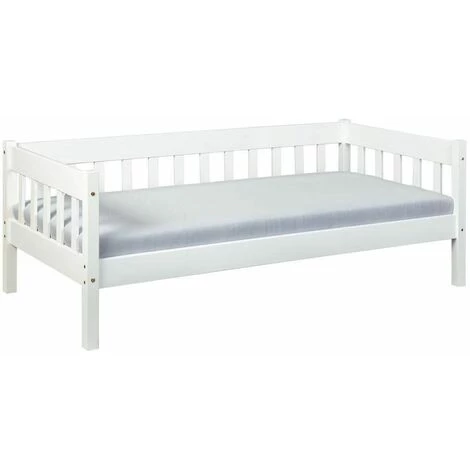 Lit Enfant BOBOCHIC - Lit SONIA 90x200 Cm Blanc En Bois Massif - Blanc 3 Lit Enfant BOBOCHIC - Lit SONIA 90x200 Cm Blanc En Bois Massif - Blanc