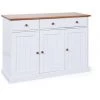Buffets BOBOCHIC - Buffet 130cm WINTERLAND Blanc Et Bois Massif - Blanc -BOBOCHIC Soldes 2022 32389108 1