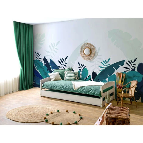 Lit Enfant BOBOCHIC - Lit Gigogne 90x200 BULLO Cm Blanc En Bois Massif - Blanc 3 Lit Enfant BOBOCHIC - Lit Gigogne 90x200 BULLO Cm Blanc En Bois Massif - Blanc