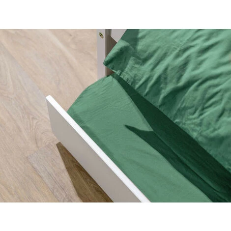 Lit Enfant BOBOCHIC - Lit Gigogne 90x200 BULLO Cm Blanc En Bois Massif - Blanc 7 Lit Enfant BOBOCHIC - Lit Gigogne 90x200 BULLO Cm Blanc En Bois Massif - Blanc – Image 5