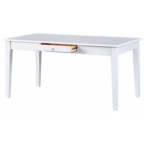 Table à Manger BOBOCHIC - Table à Manger WINTERLAND 160cm Blanc En Bois Massif - Blanc 5 Table à Manger BOBOCHIC - Table à Manger WINTERLAND 160cm Blanc En Bois Massif - Blanc – Image 3