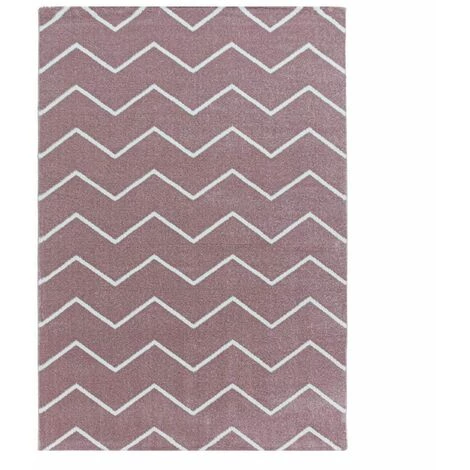 Tapis BOBOCHIC - Tapis Poils Courts FERZENE Motif Graphique 80x150 Rose Poudré - Rose Poudré 3 Tapis BOBOCHIC - Tapis Poils Courts FERZENE Motif Graphique 80x150 Rose Poudré - Rose Poudré