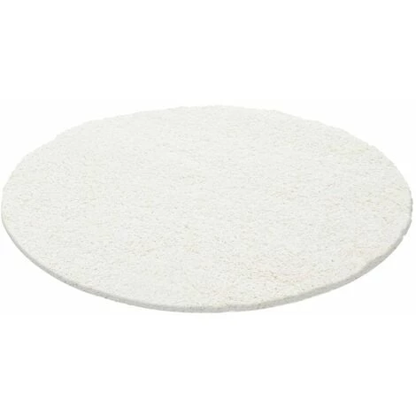 Tapis BOBOCHIC - Tapis Shaggy Rond MANA Uni 80x80 Crème - Crème 3 Tapis BOBOCHIC - Tapis Shaggy Rond MANA Uni 80x80 Crème - Crème