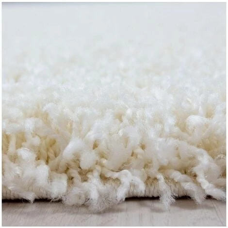 Tapis BOBOCHIC - Tapis Shaggy Rond MANA Uni 80x80 Crème - Crème 4 Tapis BOBOCHIC - Tapis Shaggy Rond MANA Uni 80x80 Crème - Crème – Image 2