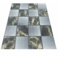 Tapis BOBOCHIC - Tapis Poils Courts ALBERTA Motif Graphique 80x150 Jaune - Jaune -BOBOCHIC Soldes 2022 32389350 2