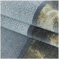 Tapis BOBOCHIC - Tapis Poils Courts ALBERTA Motif Graphique 80x150 Jaune - Jaune -BOBOCHIC Soldes 2022 32389350 5