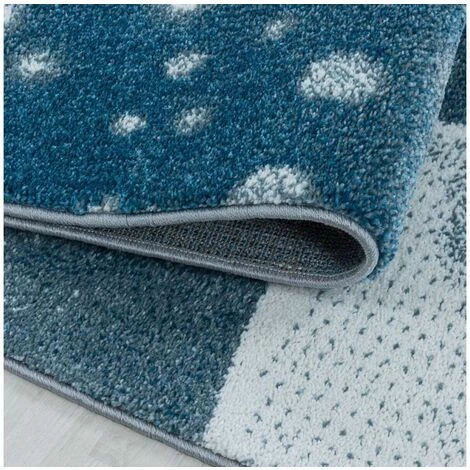 Tapis Enfant BOBOCHIC - Tapis Enfant Shaggy PINGUIE Imprimé 80x150 Bleu - Bleu 6 Tapis Enfant BOBOCHIC - Tapis Enfant Shaggy PINGUIE Imprimé 80x150 Bleu - Bleu – Image 4
