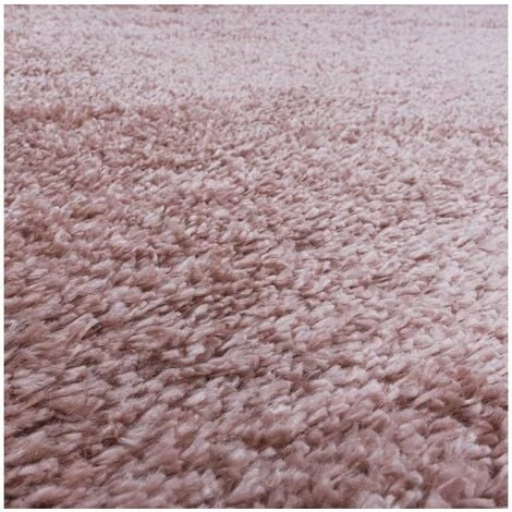 Tapis BOBOCHIC - Tapis Shaggy Rond FALMA Uni 80x80 Rose - Rose 7 Tapis BOBOCHIC - Tapis Shaggy Rond FALMA Uni 80x80 Rose - Rose – Image 5