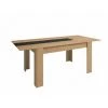 Table à Manger BOBOCHIC - Table à Manger Extensible 160 Cm Avec Allonge ROMY Imitation Chêne Et Noir - Chêne -BOBOCHIC Soldes 2022 32586414 1