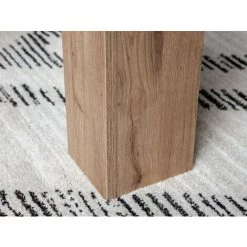 Table à Manger BOBOCHIC - Table à Manger Extensible 160 Cm Avec Allonge ROMY Imitation Chêne Et Noir - Chêne -BOBOCHIC Soldes 2022 32586414 5