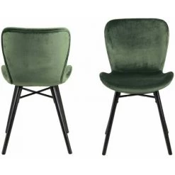 Chaise Et Fauteuil De Table BOBOCHIC - Lot De 2 Chaises De Table BALA Vert - Vert -BOBOCHIC Soldes 2022 33462413 3