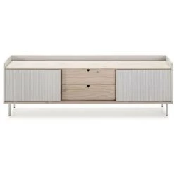 Meubles TV BOBOCHIC - Meuble TV 160 Cm VERMONT Bois Massif Blanc -BOBOCHIC Soldes 2022 33494813 2