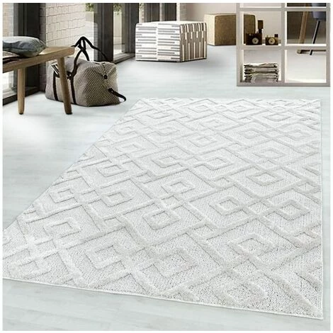 Tapis BOBOCHIC - Tapis Poils Courts SENTA Motif Berbère 60x110 Crème - Crème 5 Tapis BOBOCHIC - Tapis Poils Courts SENTA Motif Berbère 60x110 Crème - Crème – Image 3