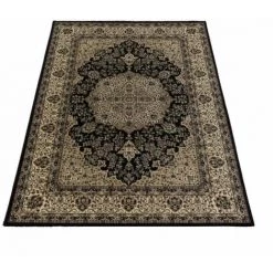 Tapis BOBOCHIC - Tapis Poils Courts FARES Motif Oriental 80x150 Noir - Noir -BOBOCHIC Soldes 2022 33758010 2