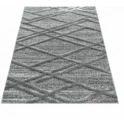 Tapis BOBOCHIC - Tapis Poils Courts SAFIO Motif Graphique 60x110 Gris - Gris -BOBOCHIC Soldes 2022 33758059 2